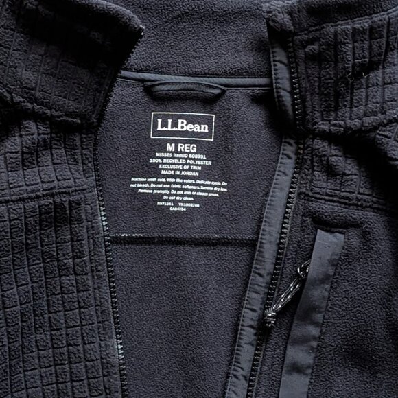 L L Bean Women's Mountain Classic Windproof Fleece Jacket Size M - Picture 4 of 9
